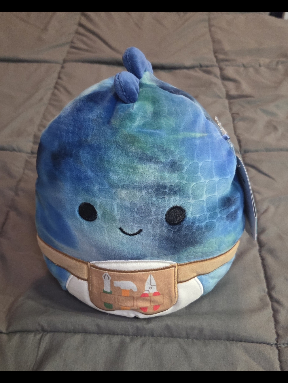 Squishmallows Blue and Purple Narwhal Damien 8" Plush Nwt
